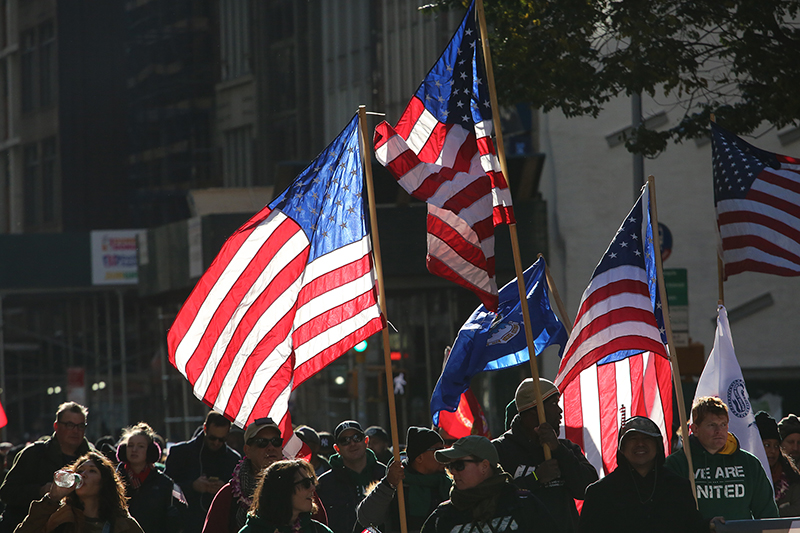 Veterans' Day : Parade : New York City : USA : Richard Moore : Journalist : Photographer :